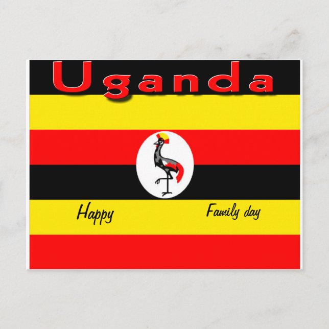 Happy family day Uganda postcards (Front)