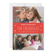 Happy Family Holiday Photo Card