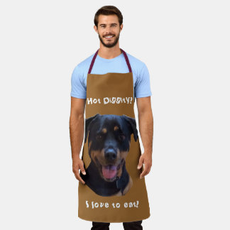 Happy Family-loving Rottweiler Apron