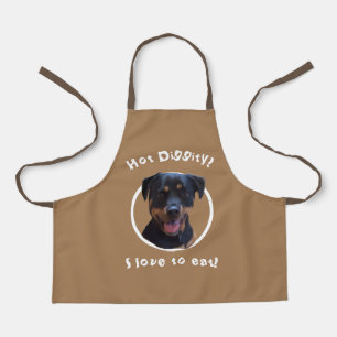 Happy Family-loving Rottweiler  Apron