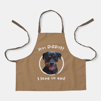 Happy Family-loving Rottweiler Apron