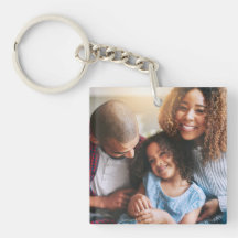 Happy Family of Three Keychain
