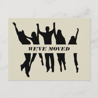 Happy Family Soft Colour New Home Moving Postcard