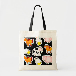 Happy farm background, bag