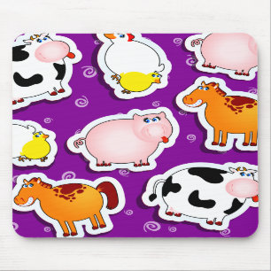Happy farm background, mousepad