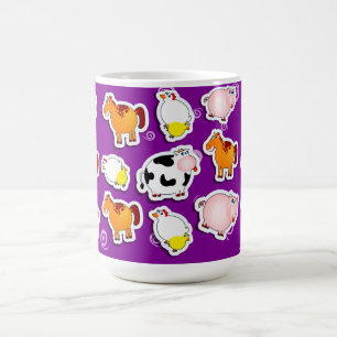 Happy farm background, mug