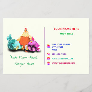 Happy Farm Promotional Flyer - Lucky Farmer - Fun