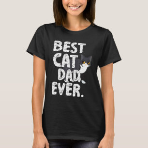 Happy Father Day Cat Daddy Best Cat Dad Ever Papa T-Shirt