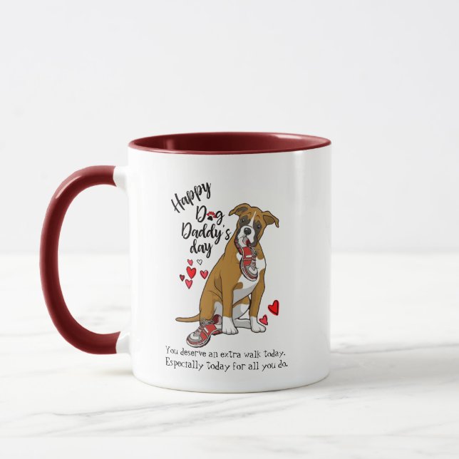 Happy Father" Day from your Boxer Dog Mug (Left)