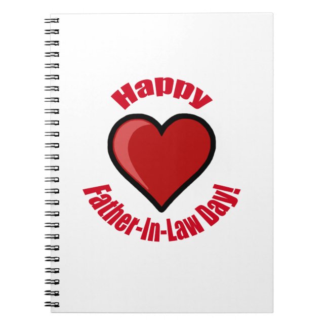Happy Father-In-Law Day! Notebook (Front)