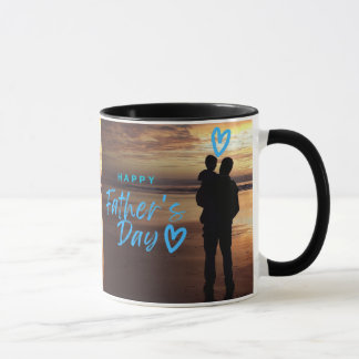 Happy Father’s Day Beach Silhouette Mug