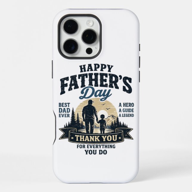 Happy Father’s Day-Best Dad Ever iPhone Case (Back)
