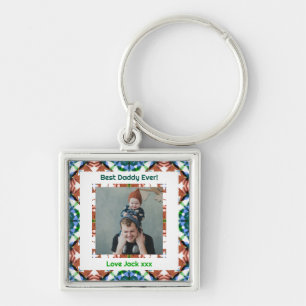 Happy Father’s Day Best Daddy Dad Papa Ever Photo Key Ring