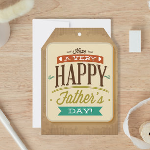 Happy Father’s Day Big Gift Tag Card