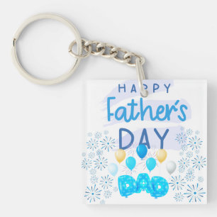 "Happy Father’s Day, Dad: A Celebration of Love" Key Ring