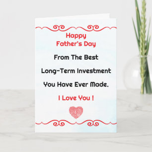 Happy Father’s Day Dad, From The Best Long-Term In Card