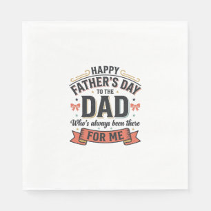Happy Father’s Day Dad Vintage Typography  Napkin