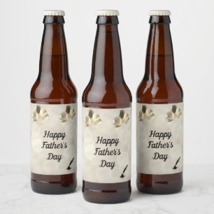 Happy Father’s Day design Beer Bottle Label