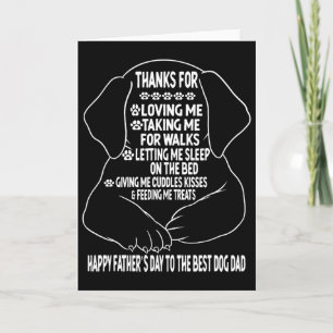 Happy Father&#; s Day Dog Dad From Daughter Son An Card