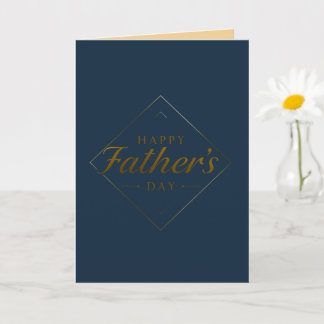 Happy Father’s Day Elegant Minimalist Greeting Car Card