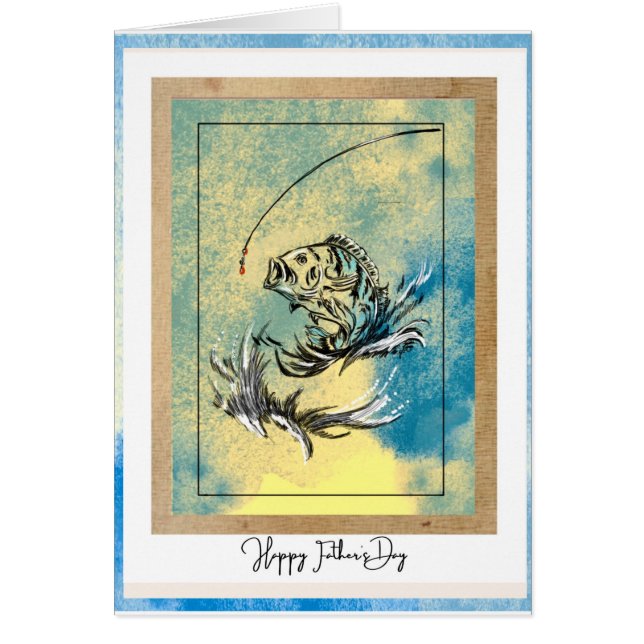 Happy Father’s Day Fishing Card (Front)