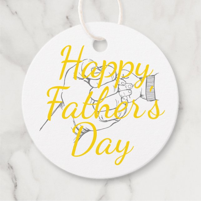 “Happy Father’s Day” gift tag (Front)
