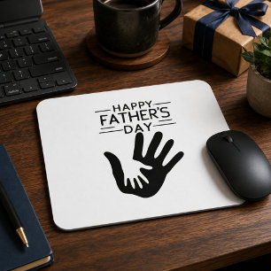 Happy Father’s Day Handprint Mousepad