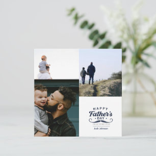 Happy Father’s Day Moustache Tribute Design Holiday Card