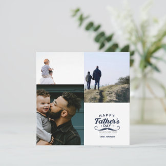 Happy Father’s Day Moustache Tribute Design Holiday Card
