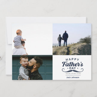 Happy Father’s Day Moustache Tribute Design Holiday Card