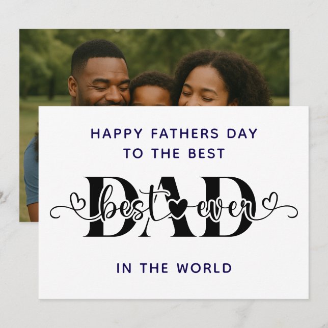 Happy Father’s Day to the Best  in the world Invitation (Front/Back)