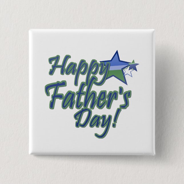 happy fathers Day 15 Cm Square Badge (Front)