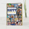 Happy Father's Day 17 Photo Collage Gold