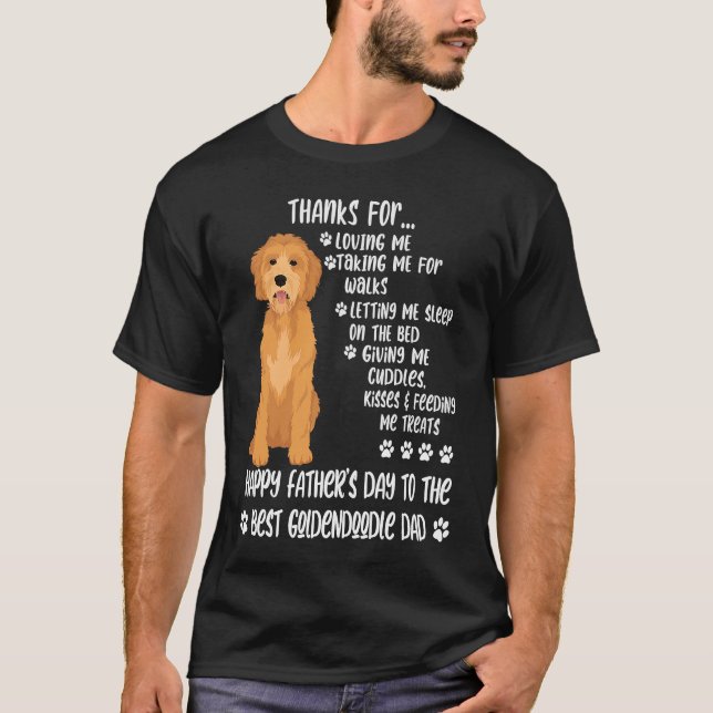 Happy Father's Day 2021 Goldendoodle Dad dog T-Shirt (Front)