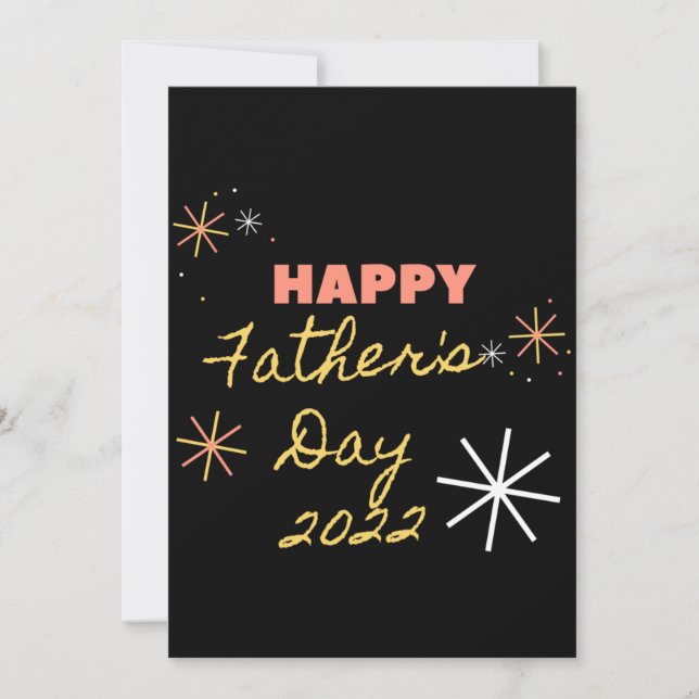 Happy -father's Day 2022 holidays card for daddy, (Front)