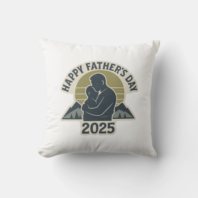 Happy father's day 2025 cushion (Front)