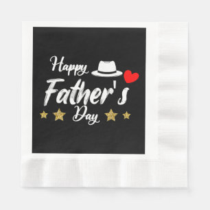 Happy Father's Day 2025 Tshirt for Men Dad Grandpa Napkin