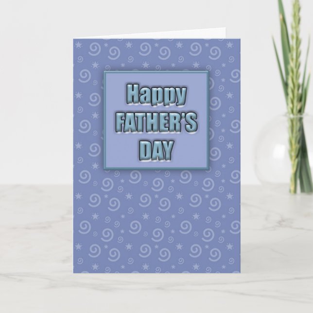 Happy Father's Day #2 (Blue) Card (Front)