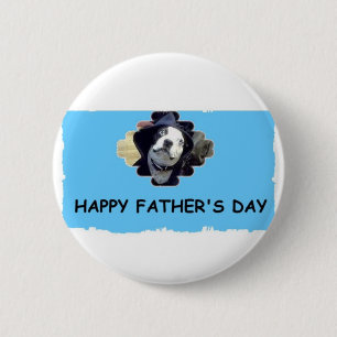HAPPY FATHER'S DAY 6 CM ROUND BADGE