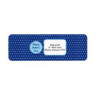 Happy Father's Day Address Labels (Navy & Blue)
