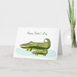 Happy Father's Day Alligator Card