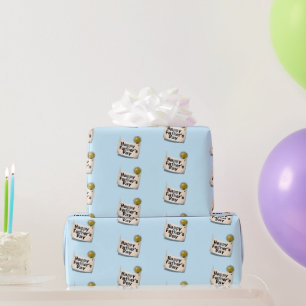 Happy Father's Day Banner Wrapping Paper