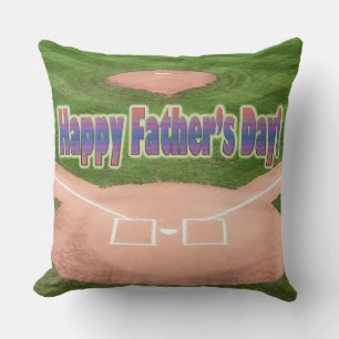Happy Fathers Day Baseball Cushion