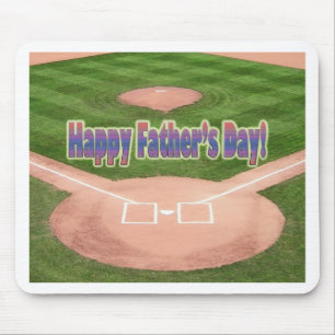 Happy Fathers Day Baseball Mouse Pad