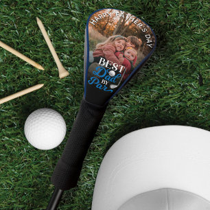Happy Father's Day Best Dad By Par Custom Photo Golf Head Cover