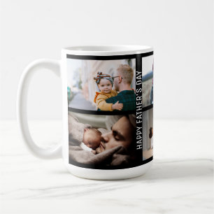 Happy Father's day best dad ever 6 photo collage  Coffee Mug