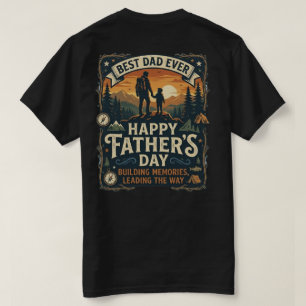Happy Father's Day Best Dad Ever Tee Hiking Camp