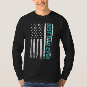 Happy Father's Day Best Dad Ever With Us American  T-Shirt