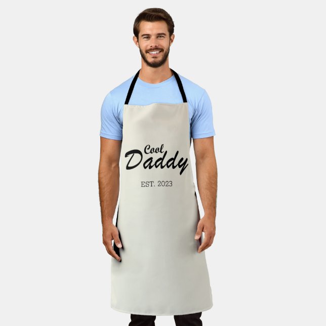 Happy fathers day best dad personalised gifts apron (Worn)