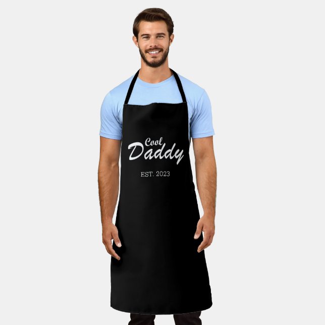 Happy fathers day best dad personalised gifts apron (Worn)